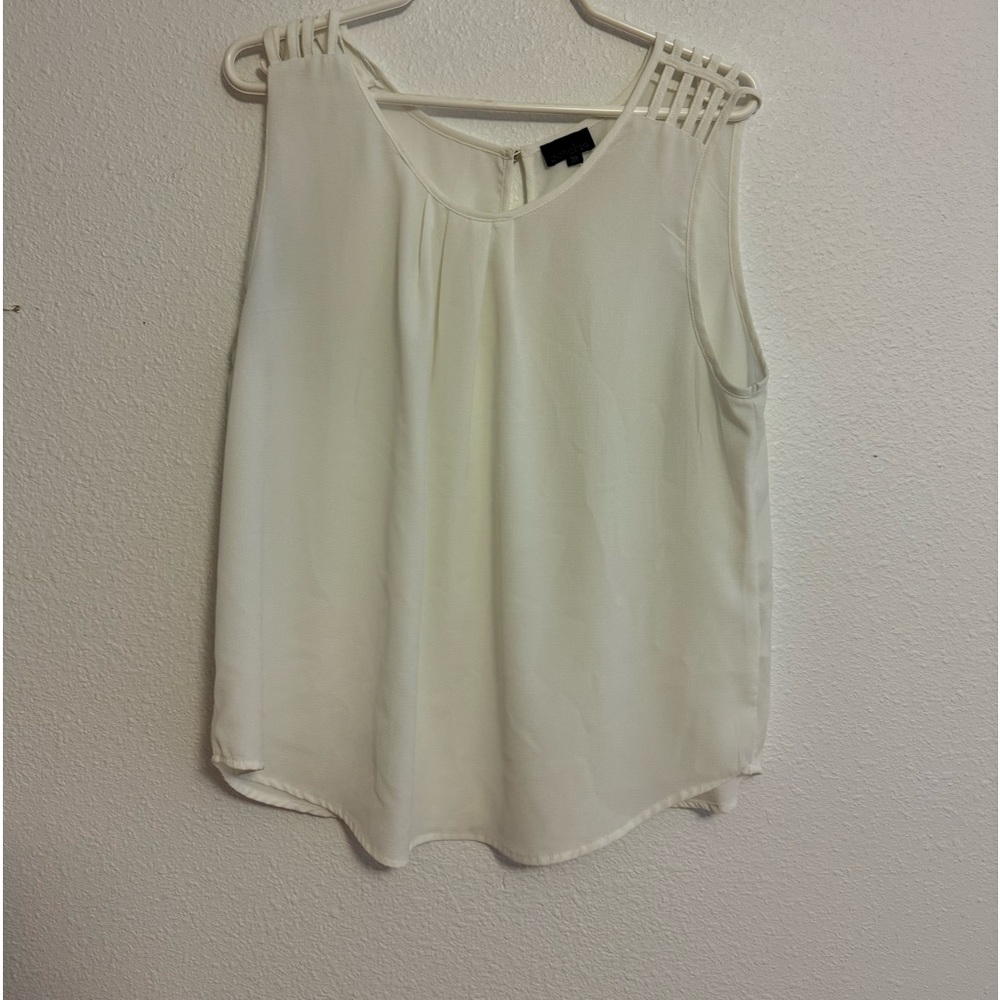 Sleeveless dress shirtt. Size Large